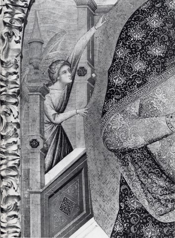 A. Villani e Figli — Paolo Veneziano - sec. XIV - Angelo a sinistra del trono — particolare